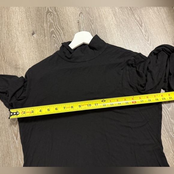 Lafayette 148 New York Black Mock Neck Turtle Neck Size XL Neutral Closet Staple - Picture 5 of 8